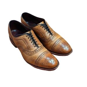 Allen Edmonds Strand cap shoes, cognac brown 9D